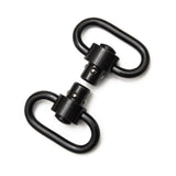 1.25" Heavy Duty Push Button Swivels - BLACK (Set of 2)