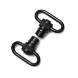1" Standard Push Button Swivels - BLACK (Set of 2)