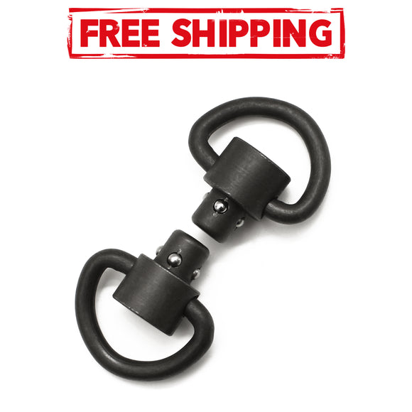D Loop Recessed Plunger Heavy Duty Push Button Swivels (Set of 2)